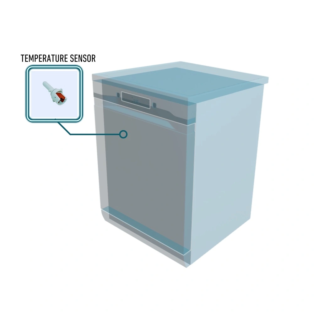 Dish washer temperature sensors